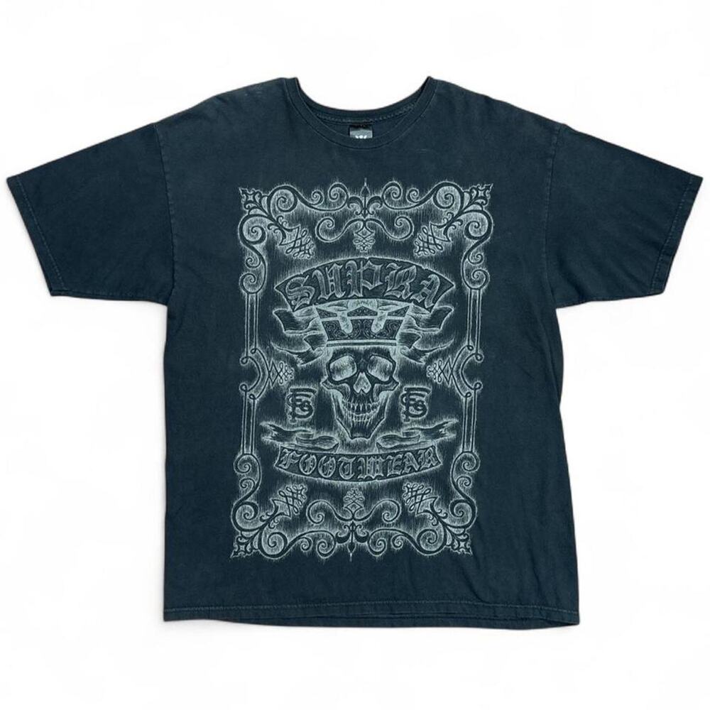 Supra Footwear Men’s Skull Black Graphic T-Shirt Size XL